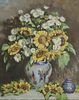 FLOWERS IN A VASE OIL PAINTING