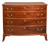 Federal Mahogany Four Drawer Chest