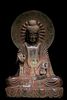 A Carved Stone Seated Buddha Statue