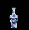 Magnificent Guangxu  imperial blue-&-white vase
