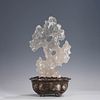 Carved crystal Taihu stone sculpture, Qing Dynasty