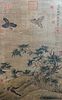 Chinese birds painting paper scroll