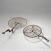 Two Wrought Iron Revolving Broilers
