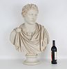 Life-Sized Composite Bust of Classical Figure