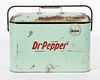 Vintage DR PEPPER Green Picnic Cooler