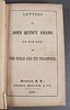 Book Letters of John Quincy Adams 1848