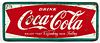Vintage 56" Coca Cola Metal Sign