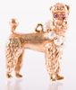 14K Gold Poodle Charm