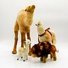 4pc Assorted Stuffed Animals, Camel, Llamas, and Bison