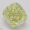 4.16 ct, Natural Fancy Yellow Even Color, VVS2, Cushion cut Diamond (GIA Graded), Appraised Value: $171,300 