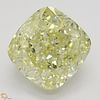 4.26 ct, Natural Fancy Light Yellow Even Color, VS2, Cushion cut Diamond (GIA Graded), Appraised Value: $93,700 
