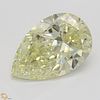 3.30 ct, Natural Fancy Light Yellow Even Color, VVS2, Pear cut Diamond (GIA Graded), Appraised Value: $83,600 