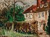 Adrian Daintry, Br. 1902-1988, Hedgerow, Oil on canvas, framed