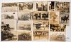 Approximately thirty-five real photo postcards