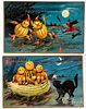 Two embossed Raphael Tuck Halloween postcards