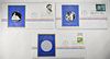 LOT OF  POSTMASTERS MEDALLIC FIRST DAY COVERS