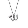Tiffany &amp; Co Peretti Silver Initial W Pendant Necklace