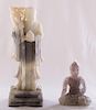 Tibetan Styled Jade & Quartz Figures, Two (2)