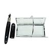 Chrome Glass Stand and Large Display Pen