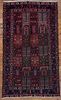 Antique Bakhtiari 4'10" x 8'4" Wool Rug
