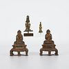 4 Southeast Asian Bronze Buddhas