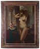 Eugene Ansen-Hoffmann Nude in Public Bath Painting