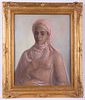 French School Orientalist Drawing Signed