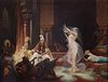 French School Orientalist Painting Women Dancing