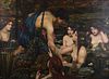 After John Waterhouse "Hylas and the Nymphs" Oil Painting