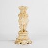 Neoclassical Marble Lamp Base w/ Sphinxes