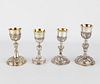 4 Sterling Silver Chalices