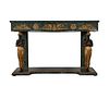 Egyptian Revival Style Green Marble Console Table