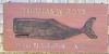 Vintage American Folk Art "Sag Harbor" Sperm Whale Trade Sign