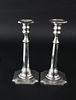 Pair Of Cartier Sterling Silver Weighted Candlesticks