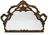 American Rococo 20th century over mantle Mirror 20th century carved and gilt wood framed mirror, rectangular formed pierced frame is Rococo style
App