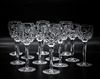 Waterford crystal wine glasses lot of 12 Waterford crystal stemware wine glasses lot of 12, Lismore pattern
Approx 7 1/2" h