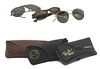 Assorted group of Ray Ban glasses Lot of 3 Ray Ban glasses
Styles: "New Wayfarer" 52mm, "Round Lennon" 50mm, "Shooter black lens", 62mm.