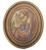 Lot of two framed hand painted Artini engravings Lot of two framed hand painted Artini engravings
Oval Approx 13" x 11" 
Octagonal approx 8" dia
