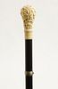 Acanthus Carved Walking Stick, 19th Century