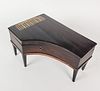 Antique Mahogany Bone Inlaid Piano Jewelry Box
