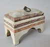 Antique 19th C. French Multicolor Carved Marble Architectural Doorstop