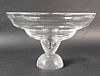 Signed Steuben Clear Crystal Trophy Shaped Compote