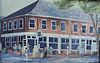 Fine Hal Polin Miniature Oil on Canvas "The Hub" Nantucket