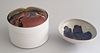 Two Pieces of Vintage Drip Glazed Chinese Earthenware
