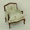 Contemporary Louis XV Style Child's Upholstered Armchair