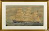 English watercolor and gouache ship portrait of the Caitloch, late 19th c., 15 1/2'' x 28 1/2''.