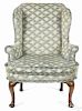 George II mahogany easy chair, ca. 1750.