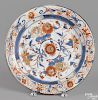 Chinese Imari palette porcelain charger, 18th c., 12 1/4'' dia.