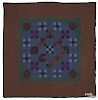 Lancaster County, Pennsylvania Amish nine-patch quilt, early 20th c., 76'' x 76''.