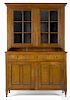 Pennsylvania cherry two-part Dutch cupboard, ca. 1815, 84 1/2'' h., 53'' w.